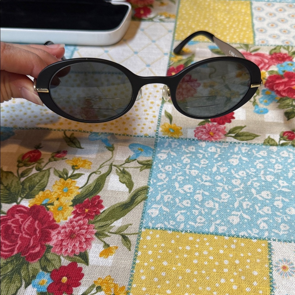 Chic Black Oval Sunglasses